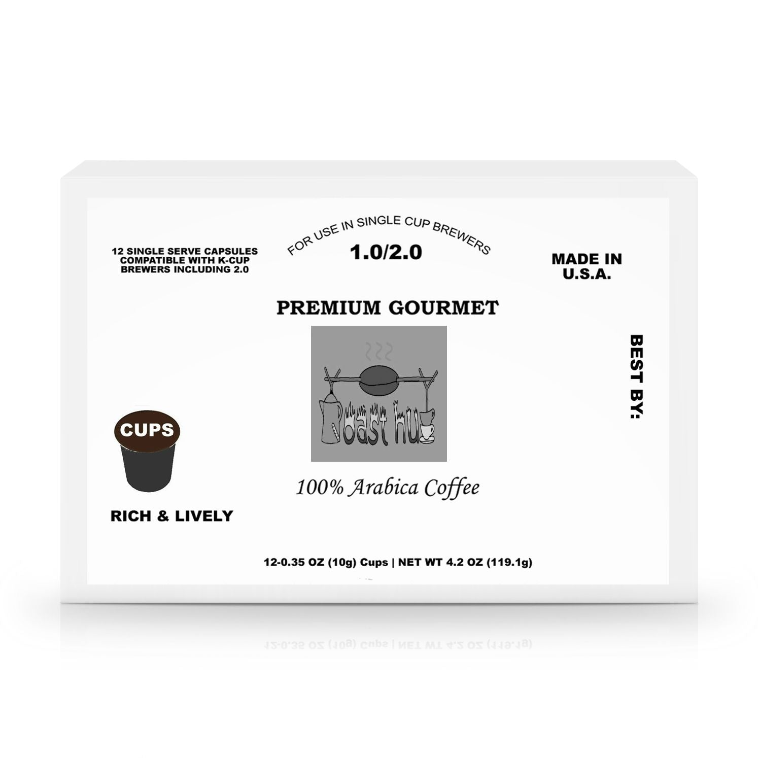 12 Pack Single Serve Coffee Capsules